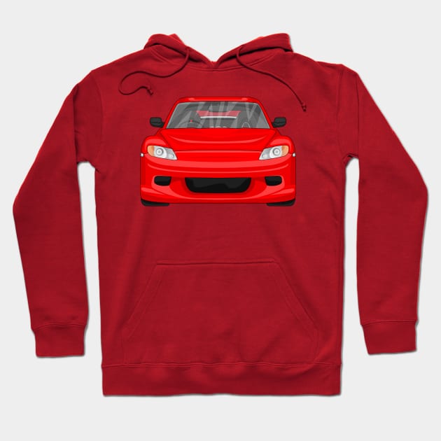 RX8 RED Hoodie by VENZ0LIC